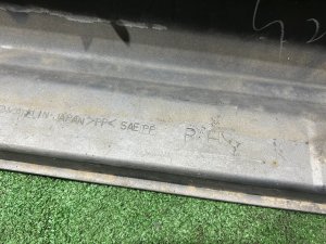 Порог правый SUBARU LEGACY LANCASTER OEM 91111AE080MQ BHE BH9 2001 SILVER/GREY 1U2