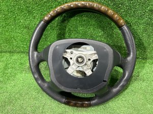 Руль MOMO темное дерево SUBARU LEGACY LANCASTER OEM 34311AE310 BHE BH9 BH5 2002 SILVER/GREY 1U2
