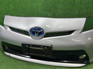 Бампер передний TOYOTA PRIUS OEM 52119-47350-B0 ZVW30 2012 SILVER 1F7