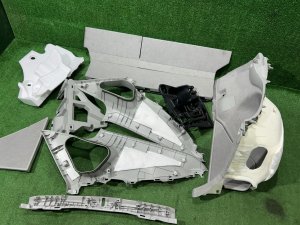 Обшивка багажника TOYOTA PRIUS OEM 64730-47170-B0 64740-47160-B0 58416-47030-B3 ZVW30 2012 SILVER 1F7