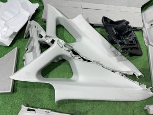 Обшивка багажника TOYOTA PRIUS OEM 64730-47170-B0 64740-47160-B0 58416-47030-B3 ZVW30 2012 SILVER 1F7