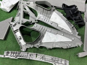 Обшивка багажника TOYOTA PRIUS OEM 64730-47170-B0 64740-47160-B0 58416-47030-B3 ZVW30 2012 SILVER 1F7