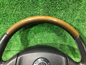 Руль MOMO темное дерево SUBARU LEGACY LANCASTER OEM 34311AE310 BHE BH9 BH5 2002 SILVER/GREY 1U2