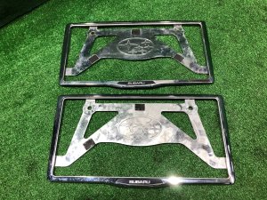 Номерные рамки SUBARU OUTBACK OEM 12345678 BPE 2008 Silver Metallic C6Z