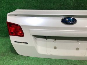 Крышка багажника со спойлером SUBARU LEGACY OEM 57509AJ0129P BMG BM9 BM 2013 White Pearl 37J