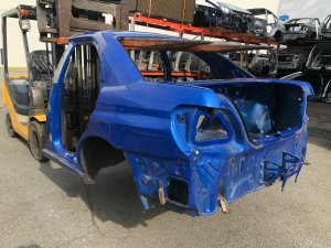 Задняя часть Rear Cut SUBARU IMPREZA OEM 52411FE020, 51439FE110, 51439FE100 GDA, GDB, GD 2002 Blue 02C