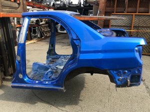 Задняя часть Rear Cut SUBARU IMPREZA OEM 52411FE020, 51439FE110, 51439FE100 GDA, GDB, GD 2002 Blue 02C