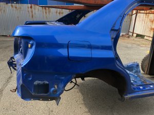 Задняя часть Rear Cut SUBARU IMPREZA OEM 52411FE020, 51439FE110, 51439FE100 GDA, GDB, GD 2002 Blue 02C