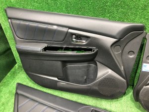 Обшивка дверей синяя строчка!!! SUBARU LEVORG OEM 94212VA101VH, 94212VA111VH, 94222VA101VH, 94222VA111VH VMG VM4 VM 2015 Dark Gray 61K