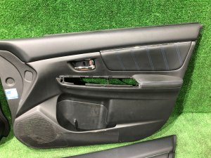 Обшивка дверей синяя строчка!!! SUBARU LEVORG OEM 94212VA101VH, 94212VA111VH, 94222VA101VH, 94222VA111VH VMG VM4 VM 2015 Dark Gray 61K