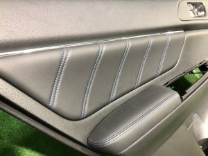 Обшивка дверей синяя строчка!!! SUBARU LEVORG OEM 94212VA101VH, 94212VA111VH, 94222VA101VH, 94222VA111VH VMG VM4 VM 2015 Dark Gray 61K