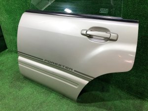 Дверь задняя левая SUBARU FORESTER OEM 61401FC013 SF5 1998 silver 792
