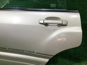 Дверь задняя левая SUBARU FORESTER OEM 61401FC013 SF5 1998 silver 792
